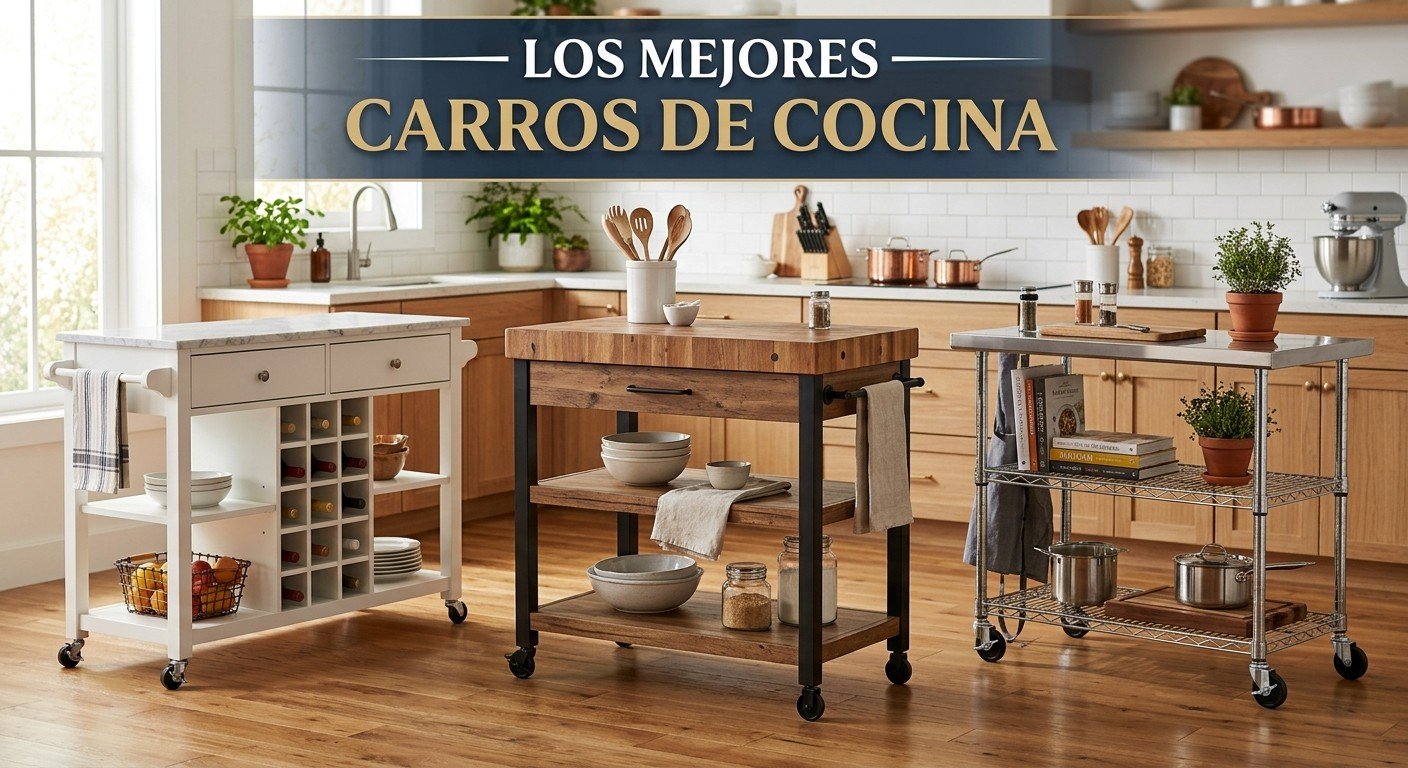 Los mejores carros de cocina auxiliares de 2026: comparativa y guía de compra Los mejores carros de cocina auxiliares de 2026: comparativa y guía de compra